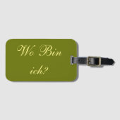 Kofferanhanger - Wo bin ich? ラゲッジタグ (正面横)