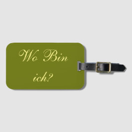 Kofferanhanger - Wo bin ich? ラゲッジタグ