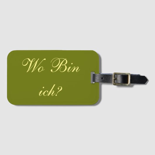 Kofferanhanger - Wo bin ich? ラゲッジタグ (正面横)