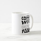 koffie met havermelk コーヒーマグカップ (正面右)