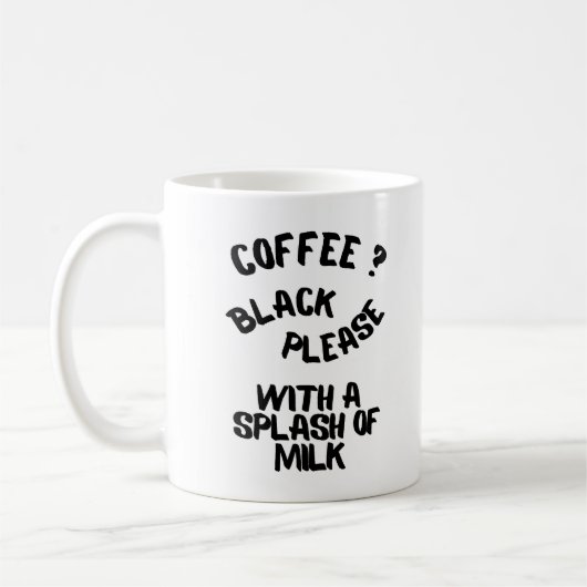 koffie met melk コーヒーマグカップ (左)