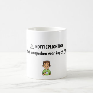 "Koffieplichtige” Mok - leuk Cadeau voor Collega コーヒーマグカップ
