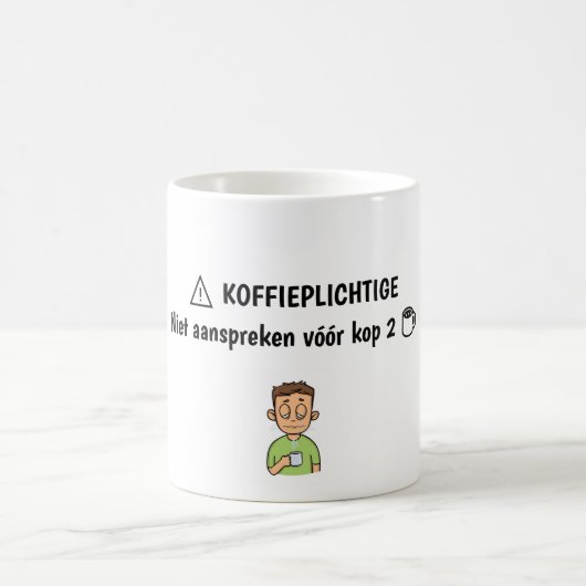 "Koffieplichtige” Mok - leuk Cadeau voor Collega コーヒーマグカップ (中央)
