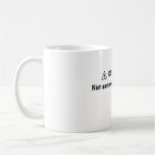 "Koffieplichtige” Mok - leuk Cadeau voor Collega コーヒーマグカップ (左)