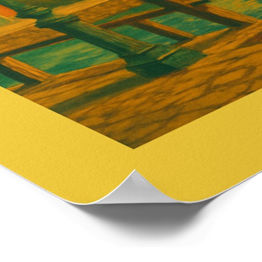 Køge Denmark Old Town ポスター (角)