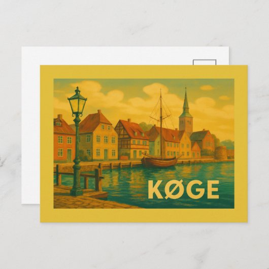 Køge Denmark Old Town ポストカード (正面/裏面)