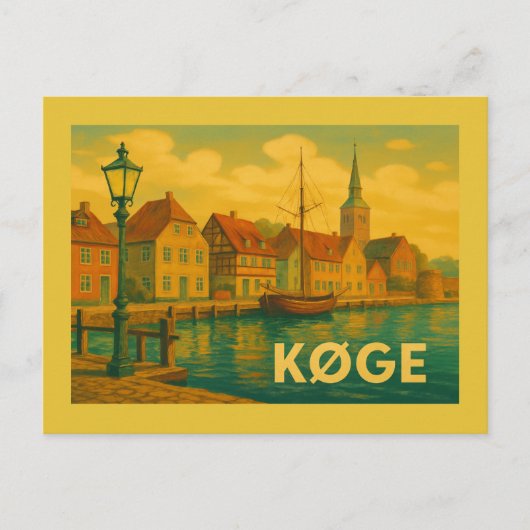 Køge Denmark Old Town ポストカード (正面)