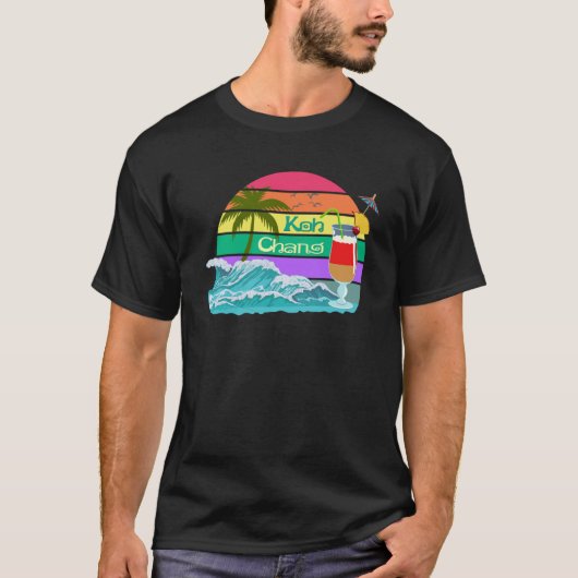 Koh Chang Thailand Palm Souvenir Bangkok Phuket Pa Tシャツ (正面)