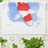 Kohakuのコイ キッチンタオル (折り畳み)