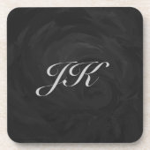 Kohl Black Monogram Personalized コースター (正面)