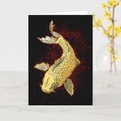 Koi カード (黄色い花)