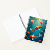 Koi and Waterlilies Pond ノートブック (内部)