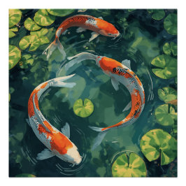 KOI FISCH ANIMALS ポスター