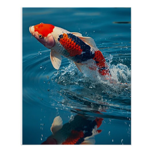 KOI FISCH WATERCOLOR ポスター (正面)
