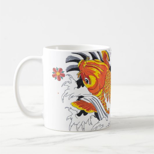 Koi fish コーヒーマグカップ (左)