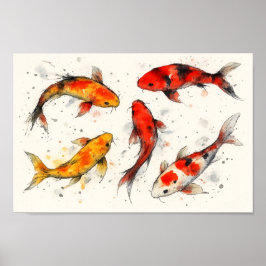 Koi Fish  ポスター