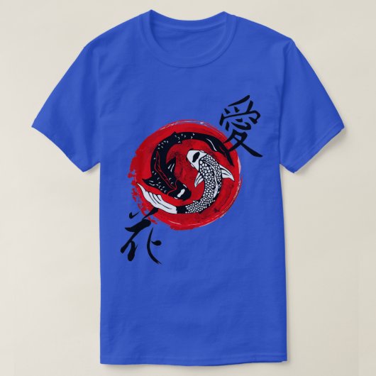 Koi Fish butterfly Shirt Nishikigoi Japanese Gift Tシャツ (デザイン正面)