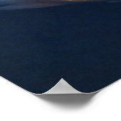 Koi Fish in Deep Blue Water Zen Poster ポスター (角)