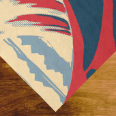 Koi Fish in Great Wave Style with Red Navy Blue 薄葉紙