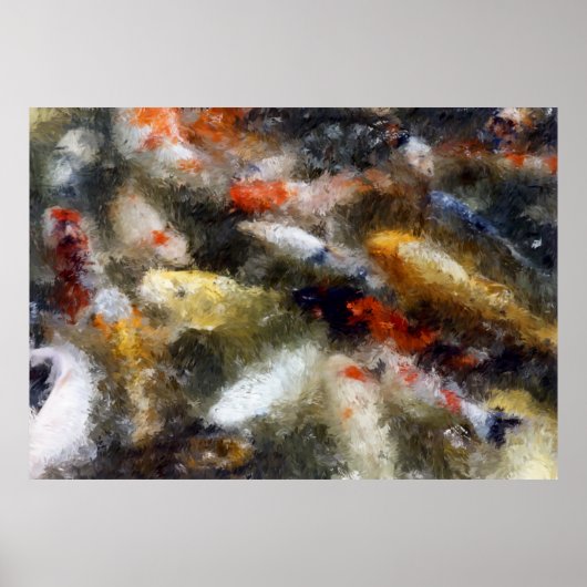 KOI FISH of SANJUSANGENDO TEMPLE - KYOTO JAPAN ポスター (正面)