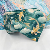 Koi Fish Pattern Custom Necktie ネクタイ