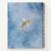 Koi Fish personalized Spiral Notebook ノートブック (裏面)