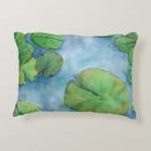 Koi Fish Pond watercolor アクセントクッション (裏面)