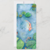 Koi Fish Pond watercolor シーズンカード (裏面)