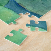 Koi Fish Pond watercolor ジグソーパズル (側面)