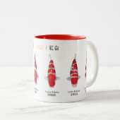 koi fish species kohaku Mug ツートーンマグカップ (正面右)
