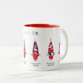 koi fish species sanke Mug ツートーンマグカップ (正面右)