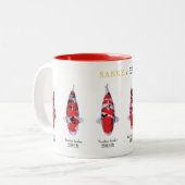 koi fish species sanke Mug ツートーンマグカップ (正面左)