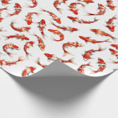 Koi fish watercolor pattern ラッピングペーパー (角)