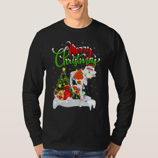 Koi Fish  Xmas Decorations Santa Koi Christmas Tシャツ (正面)