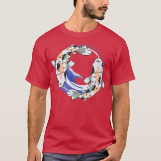 Koi Fish Yin and Yang Tシャツ