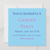 Koi good fortune pink and turquoise  招待状 (裏面)