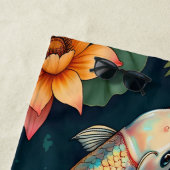 Koi Pair ビーチタオル (インサイチュ)