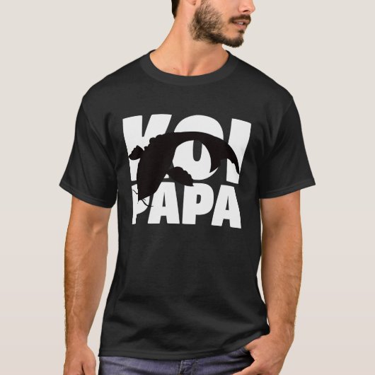 Koi Papa  for Koi  Animal Father Koi Dad Tシャツ (正面)