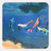 Koi Pond スクエアシール (正面)