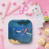 Koi Pond ペーパープレート (パーティー)