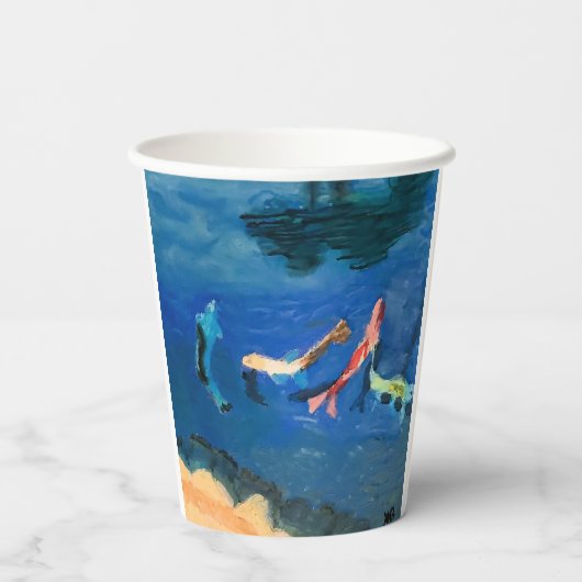 Koi Pond 紙コップ (裏面)