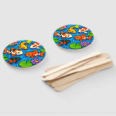 Koi Pond Art ハンドファン (組立なし)