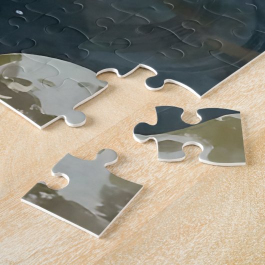 Koi Pond Cherry Blossom Serenity ジグソーパズル (側面)