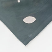 Koi Pond Cherry Blossom Serenity フリースブランケット (角)