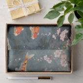 Koi Pond Cherry Blossom Serenity 薄葉紙 (ギフト)