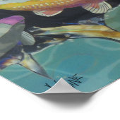 Koi Pond Poster ポスター (角)