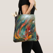 Koi Storm - Custom All-Over-Print Tote Bag トートバッグ (クローズアップ)