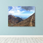 Koip Peak Passからのモノレイク – Sierra キャンバスプリント (インサイチュ (ウッドフロア))