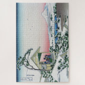 Koishikawa Tea House View Mt. Fuji by Hokusai  ジグソーパズル (縦)
