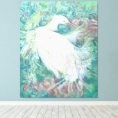 Koka: The Radiant Heron キャンバスプリント (インサイチュ (ウッドフロア))